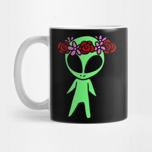 Flower Crown Alien Mug